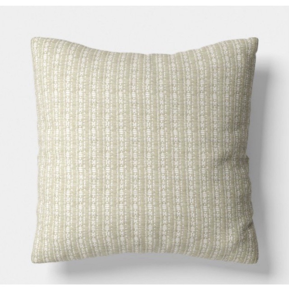 Threshold Oversized Square Reversible Maltese Striped Pillow - Green